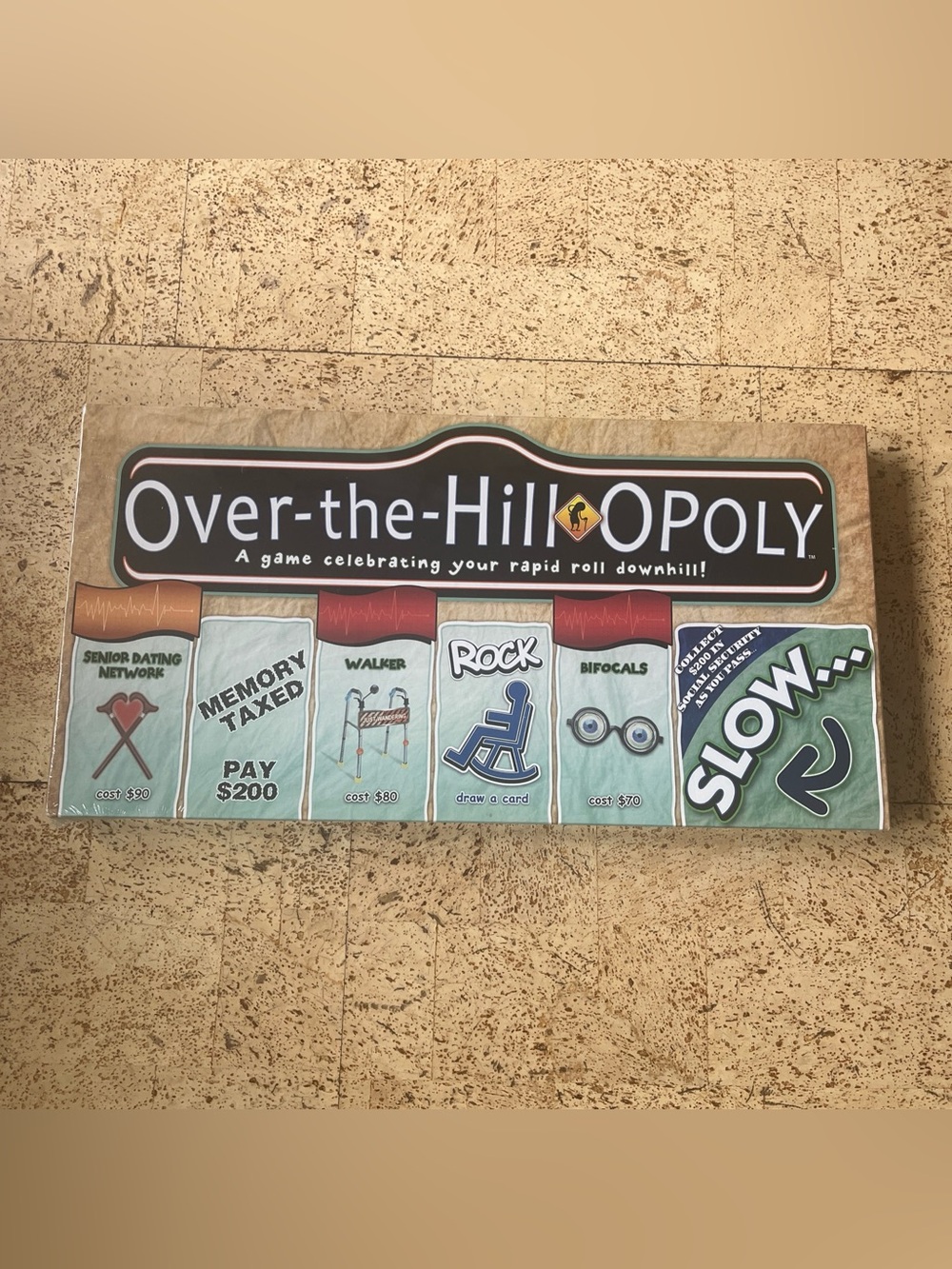 OVER-THE-HILL-OPOLY Monopoly Board Game LATE FOR THE SKY BRAND NEW SEALED RARE!!